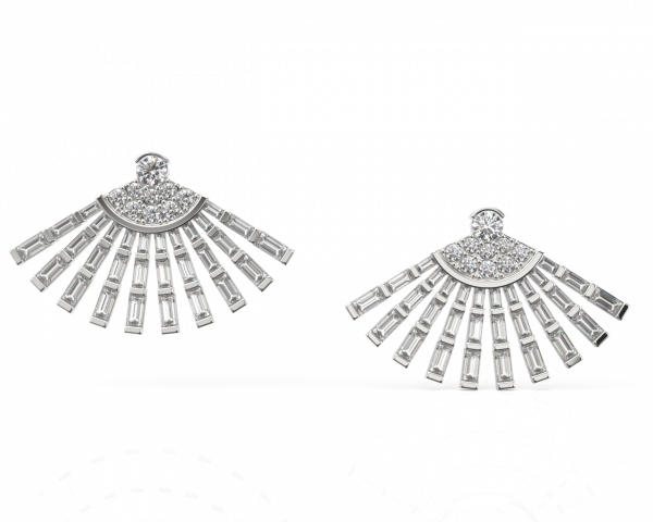 ⁦עגילי מניפה⁩ – תמונה ⁦2⁩
