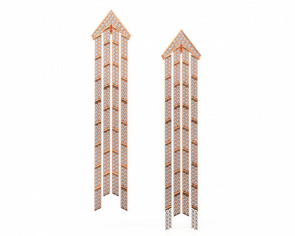 ⁦עגילי נטיפים⁩ – תמונה ⁦3⁩