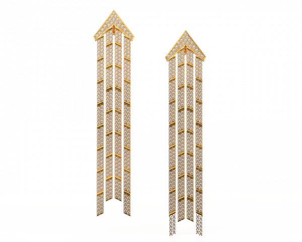 ⁦עגילי נטיפים⁩ – תמונה ⁦2⁩